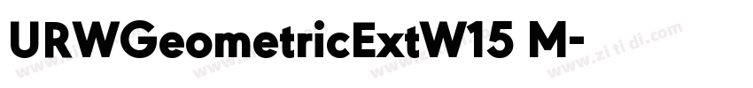 URWGeometricExtW15 M字体转换